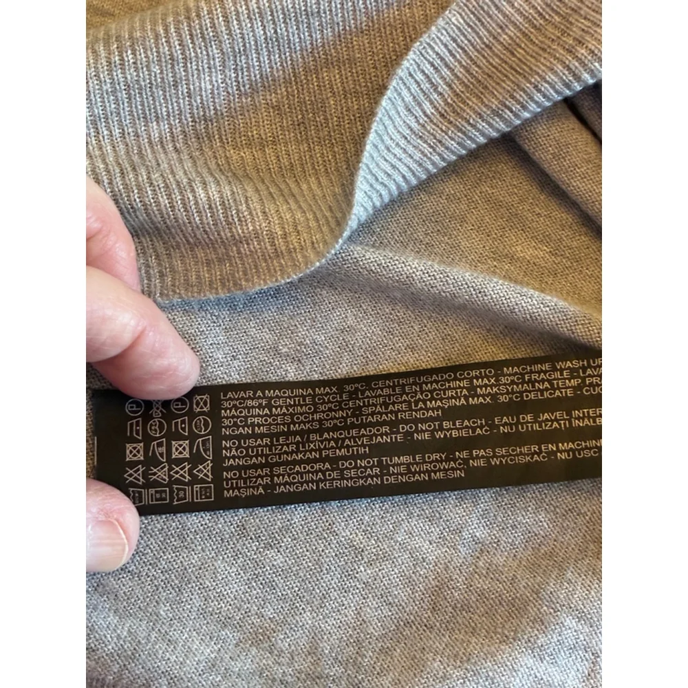 0166 Size Medium Zara Knit Light Grey Lightweight Sweater. VGUC - Picture 11 of 12
